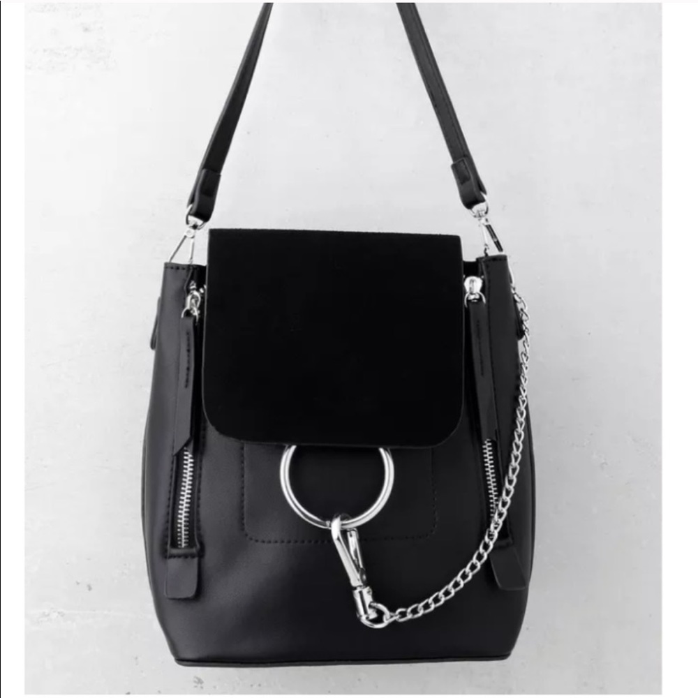 lulus sidewalk stunner backpack purse